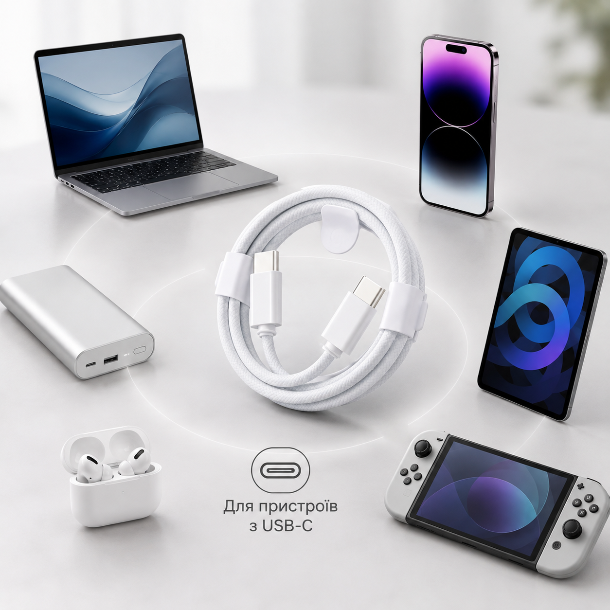 Кабель USB-C — USB-C 2 м